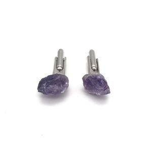 AMETHYST STONE CUFFLINKS